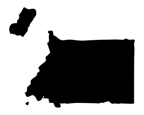 Equatorial Guinea  map silhouette vector solated Stock Illustration