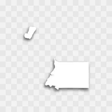 Equatorial Guinea vector map silhouette Stock Illustration