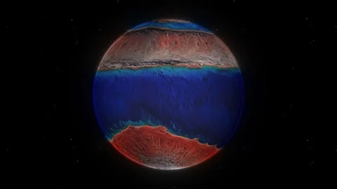 Equatorial Ocean Exoplanet Seamless Loop Stock Footage 287464415
