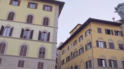 Equestrian Monument of Cosimo I, Piazza della Signoria, Florence, Italy Stock Footage