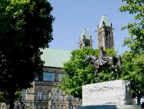 Equestrian queen Stock Photos