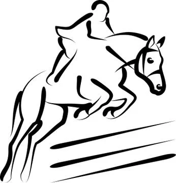 Equestrian sport Stock Illustration