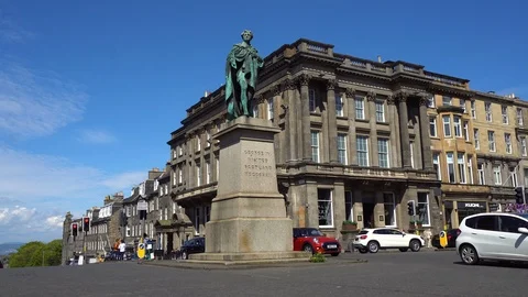 Equestrian Statue Of British King George IV Stock Footage 121083429