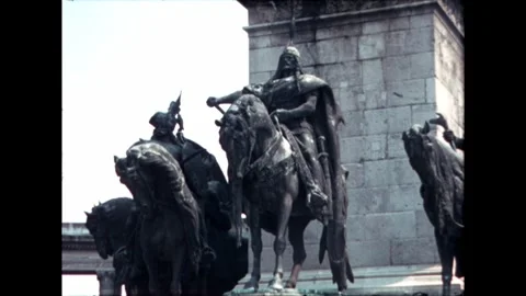 Equestrian Statue Stock Footage 278410006