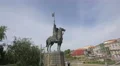 Equestrian statue in the historical center of Porto 4k or 4k+ Resolution