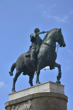 Equestrian statue in Padua, The Gattamelata 库存照片