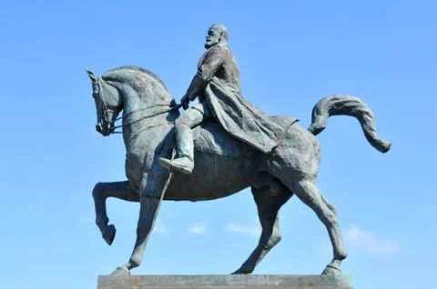 Equestrian statue Foto stock