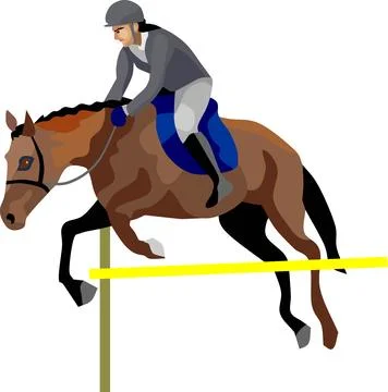 Equestrianism Stock Illustration