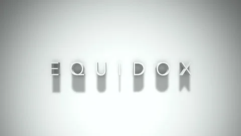 Equidox 3D title animation with shadows on a white background Stockbeeldmateriaal 297799317