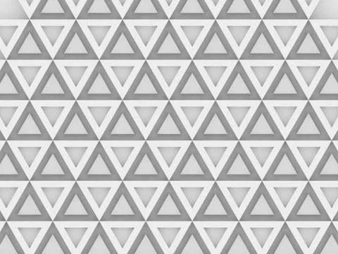 Equilateral triangles - white abstract background Stock Illustration