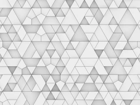 Equilateral triangles - white abstract background Foto stock