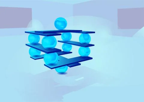 Equilibrium abstract conceptual background Stock Illustration