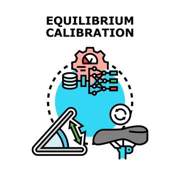 Equilibrium calibration process for optimal comfort adjustment Stock Illustration