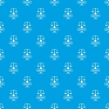 Equilibrium pattern seamless blue 库存插图