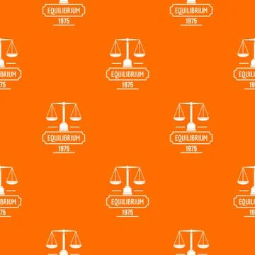 Equilibrium pattern vector orange イラスト素材