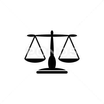 Simple libra scale weight line icon symbol Vector Image