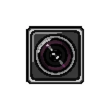 Equipment action camera pixel art vector illustration Stock Illustration