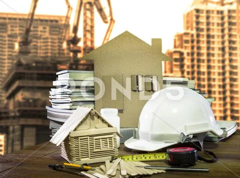 Equipment and tool home and building construction industry Stock Photos