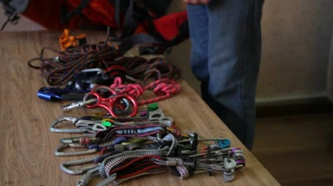 Equipment in backpack Stock-Footage 60768205