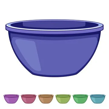 Equipment basin plastic cartoon vector graphic Stock Illustration