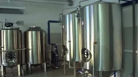 Equipment for brewery Stock Footage 45976648