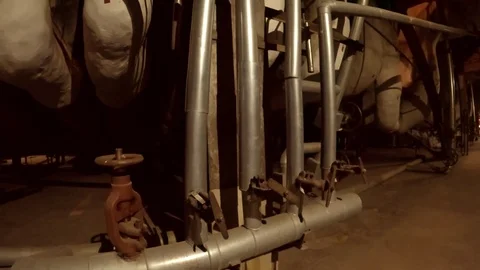 Equipment, cables and piping Stock Footage 73570784
