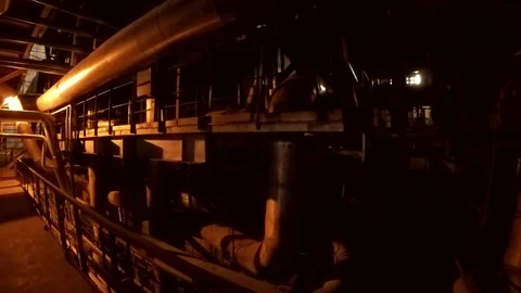 Equipment, cables and piping Stock Footage 73570790