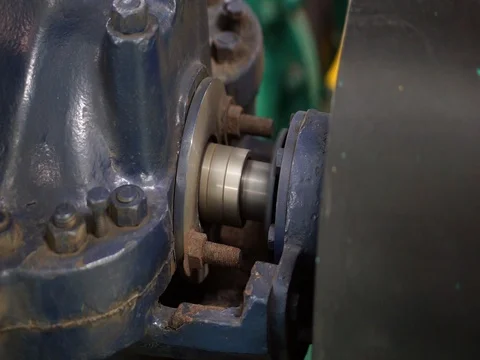 Equipment, cables, motor pump and piping Stock Footage 93308355
