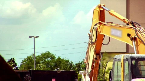 Equipment at a Construction Site Stock Footage 372469