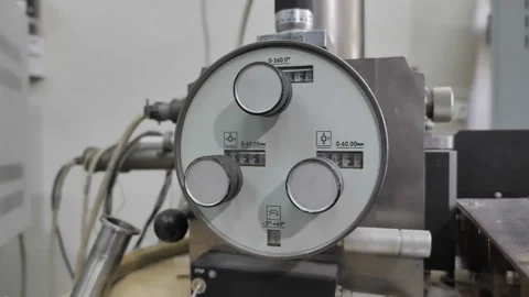 Equipment Control Panel. Close-Up View Stock Footage 167158763