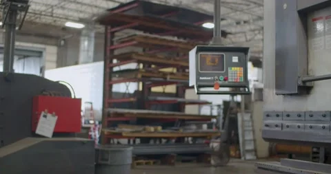 Equipment Controls in Workshop Stock Footage 200790333