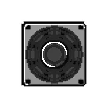 Equipment cooling fan pc pixel art vector illustration 스톡 일러스트