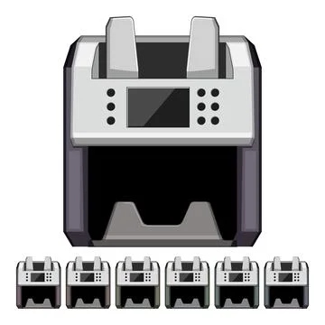 Equipment counter machine cartoon vector graphic イラスト素材