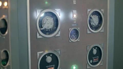 Equipment for detonating an atomic bomb at a testing ground in Soviet Union Stock Footage 323908975