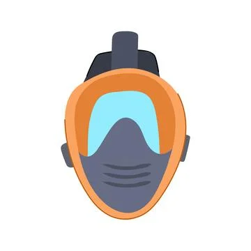 Equipment diving mask cartoon vector illustration Illustrazione stock