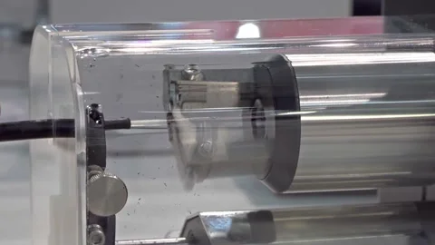 Equipment for the electronics industry: device for stripping insulated wires Stock Footage 152664621