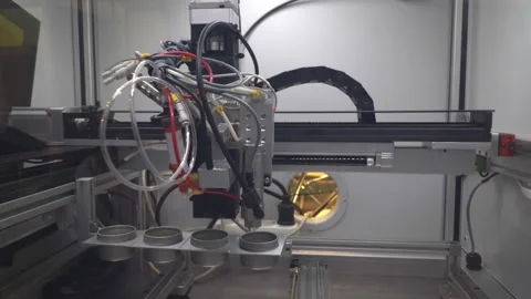 Equipment for electronics production, system ofcoating and dispensing waterpr Stock Footage 106547912