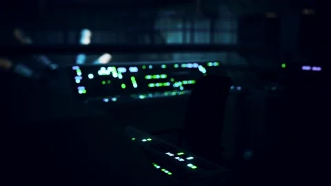 Equipment of empty central control room Vídeos de archivo 148734007