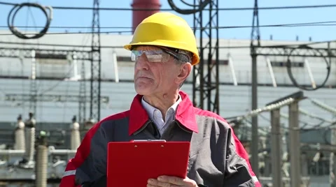 Equipment engineer on power plant Stock Footage 56739316
