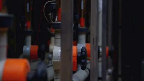 Equipment in Facility Close-up Video stock 81698246