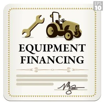 Equipment Financing Document Stock-Illustration