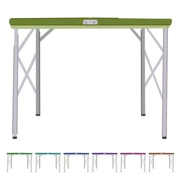 Equipment folding table vector cartoon graphic Stock Illustration