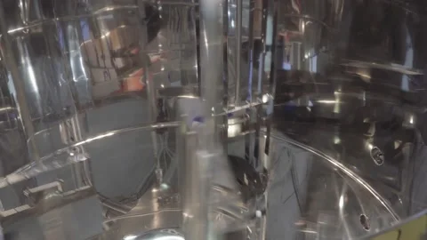 Equipment for the food industry,demonstration of the internal elements of the Stock Footage 140709141
