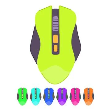 Equipment game mouse vector cartoon graphic Stock Illustration