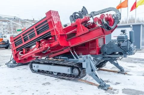 Equipment of horizontal directed drilling Stock Photos