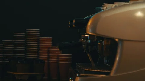 Equipment for hot beverage Stock Footage 93012981