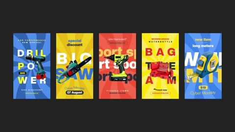 Equipment Instagram Stories Stock After Effects