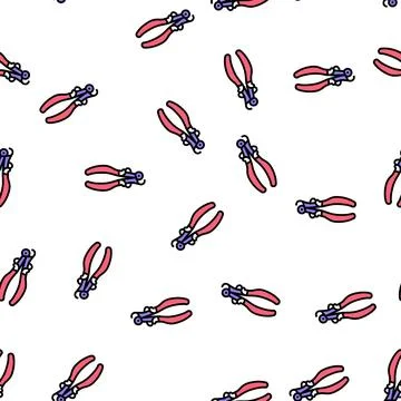 Equipment jewellery vector seamless pattern Stock Illustration