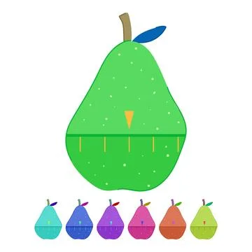 Equipment kitchen timer vector cartoon graphic Stockillustratie