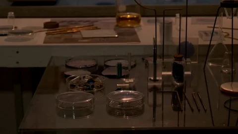 Equipment in a laboratory Stock-Footage 73897792